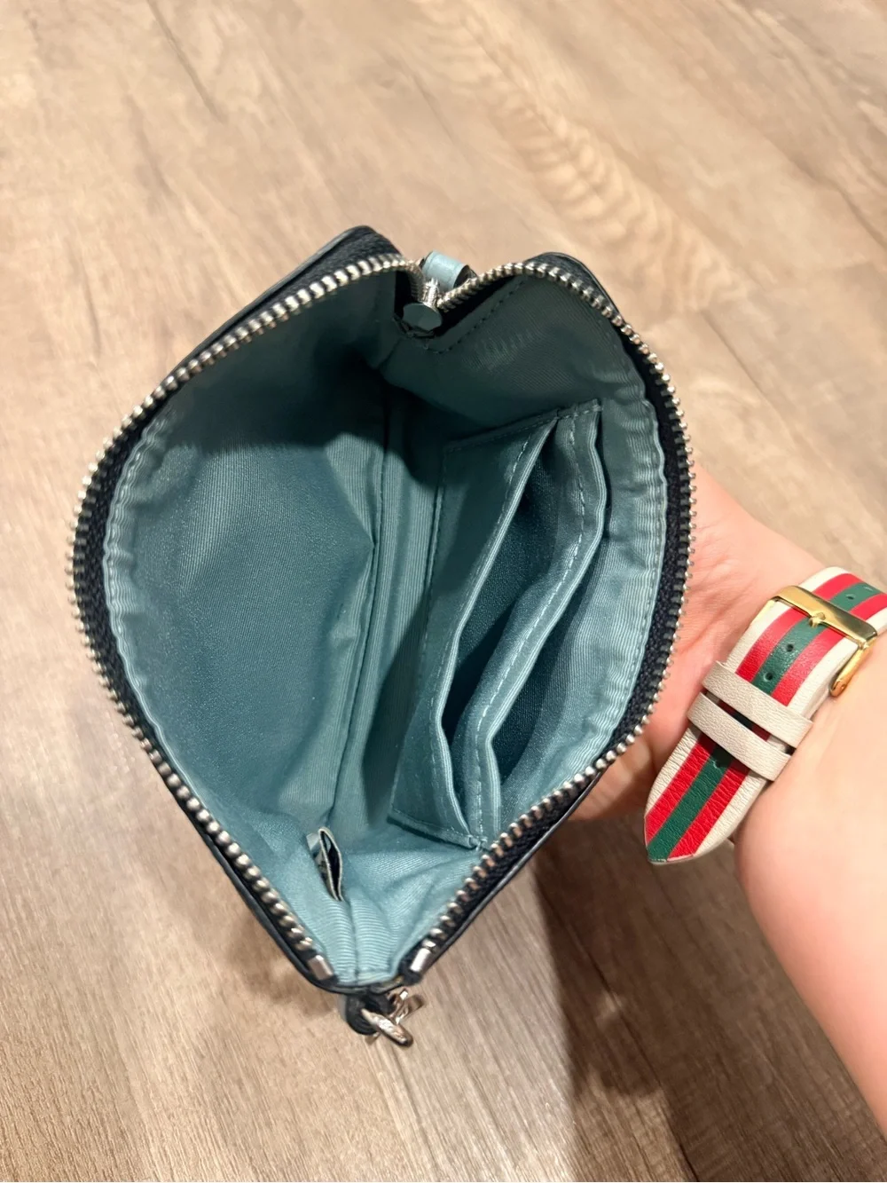 Coach Party Owl Corner Zip Wristlet
